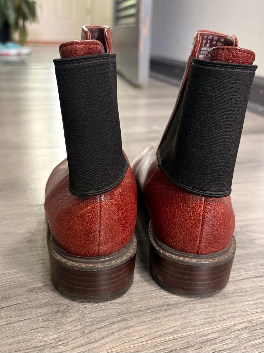 Clarks Women's Marquette Wish Style Leather Boots in Burgundy